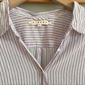 XIRENA blush stripe Beau Button-Up 💖